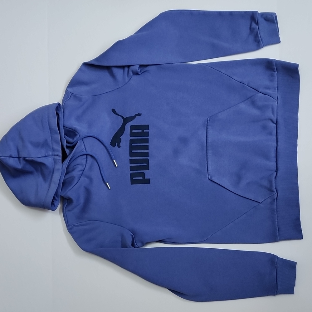 Puma Kids Blue Logo Hoodie